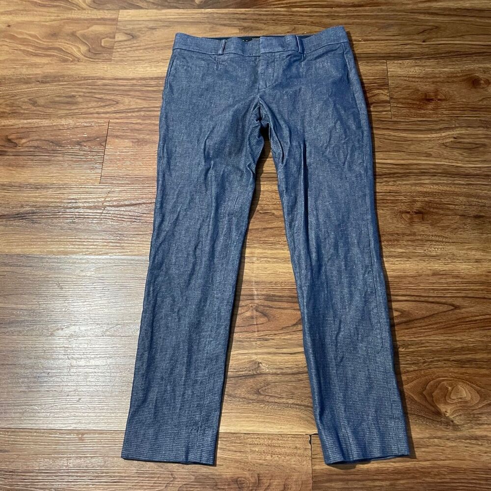Banana Republic Straight Leg Pants in Heathered Blue